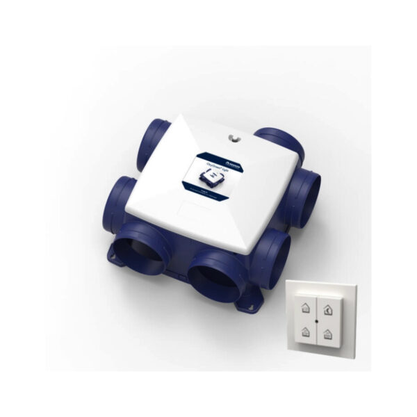 Renson Oxygreen Light with Humidity Sensor 372 m³/h Grounded SET incl. RF Remote Control