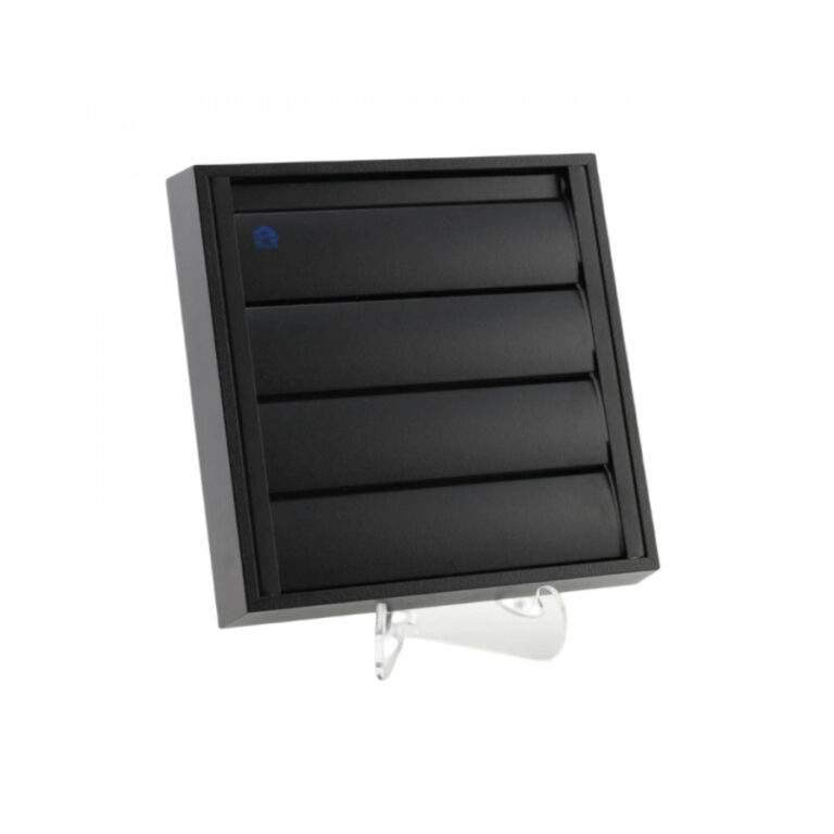 Surface-Mounted Overpressure Grille (W×H) 173 × 173 mm RAL9005 Black