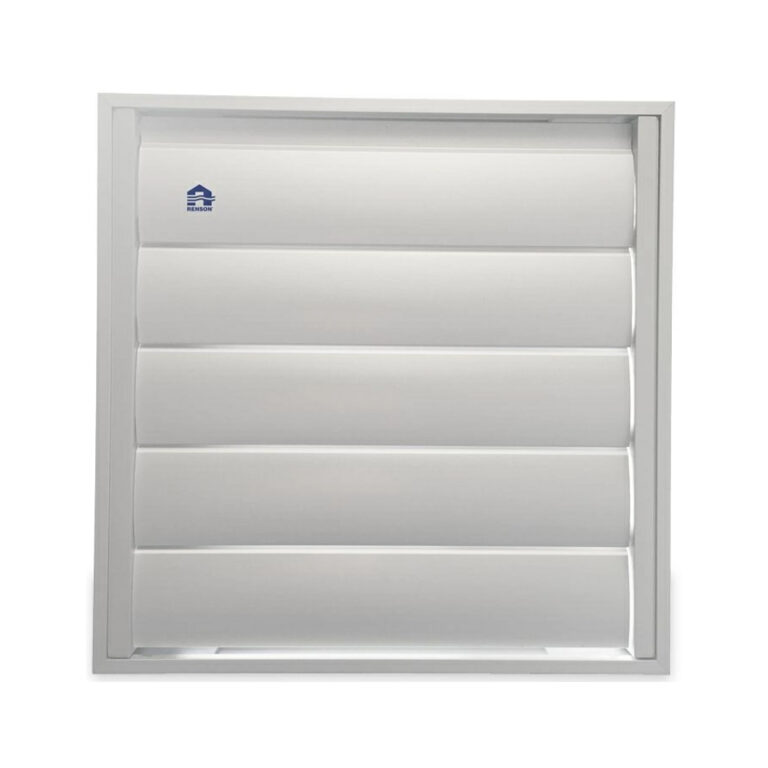 Surface-Mounted Overpressure Grille (W×H) 210 × 210 mm Aluminium Natural Anodised