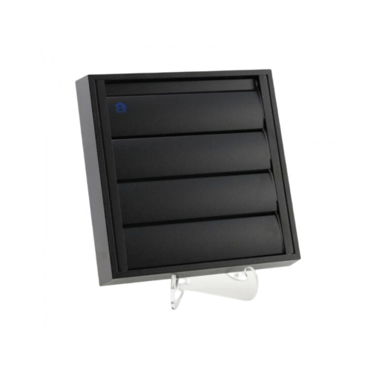 Surface-Mounted Overpressure Grille (W×H) 210 × 210 mm RAL9005 Black