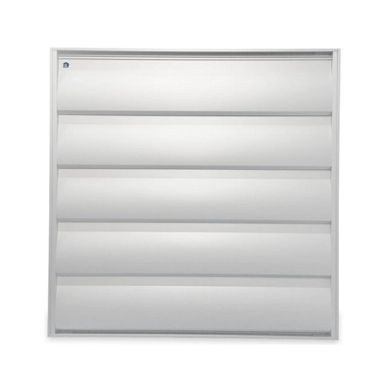Surface-Mounted Overpressure Grille (W×H) 528 × 528 mm Aluminium Natural Anodised